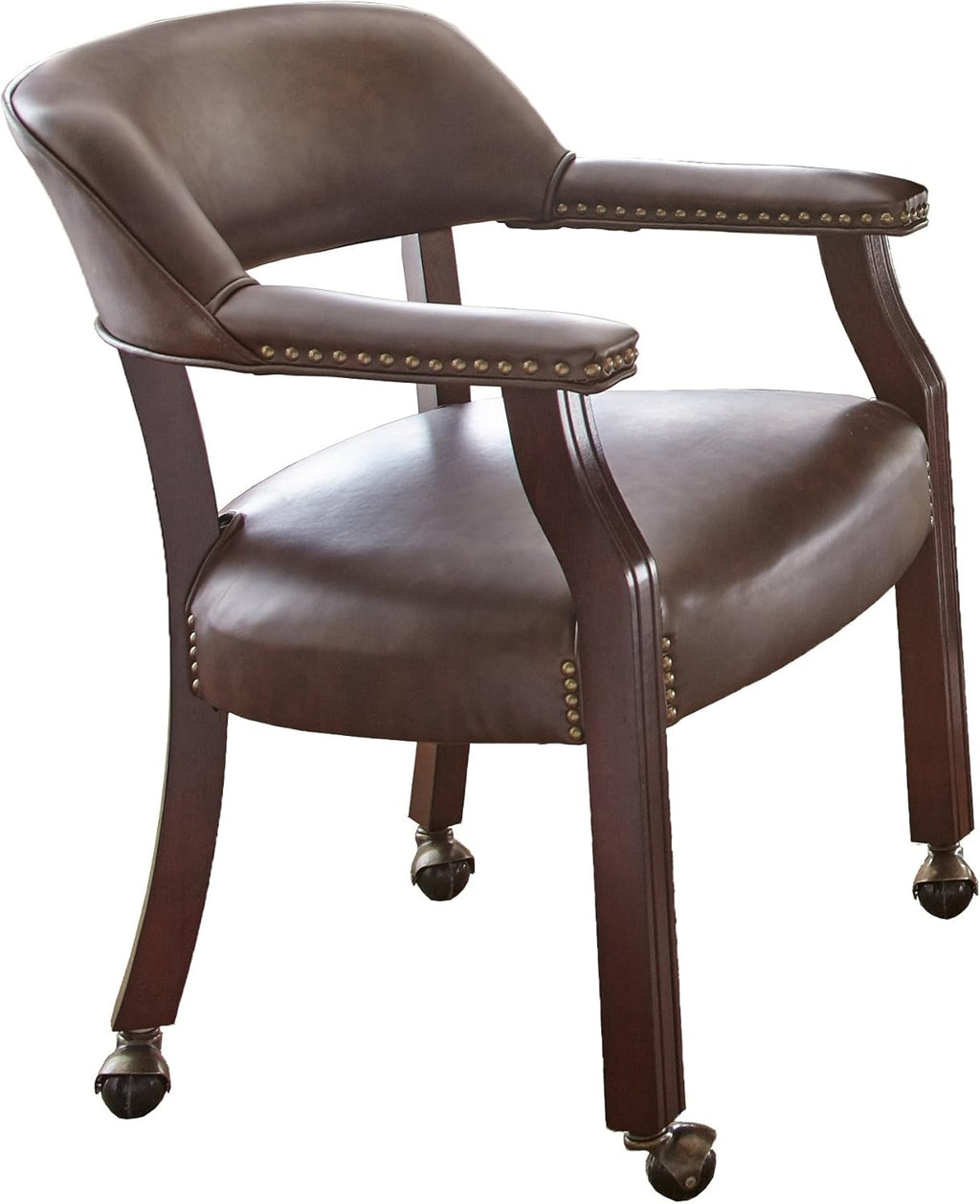 Black Captains Chair with Casters B412353