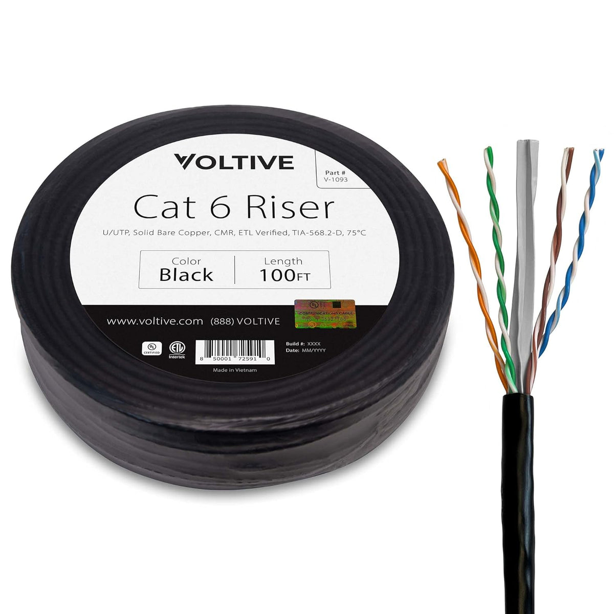 Blue Solid Bare Copper Bulk Ethernet Cable M971