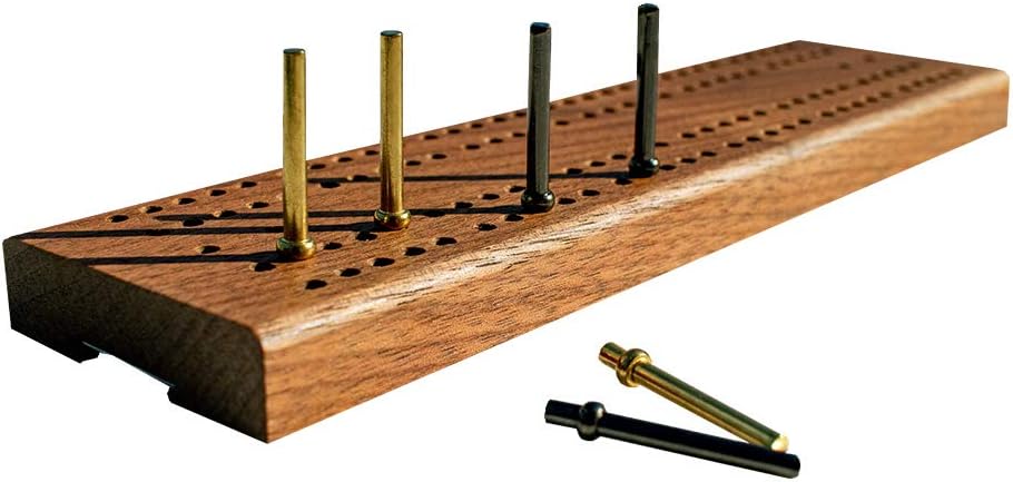 Classic Domino Set with Black Walnut Case 28 Double-Six Dominoes A36965