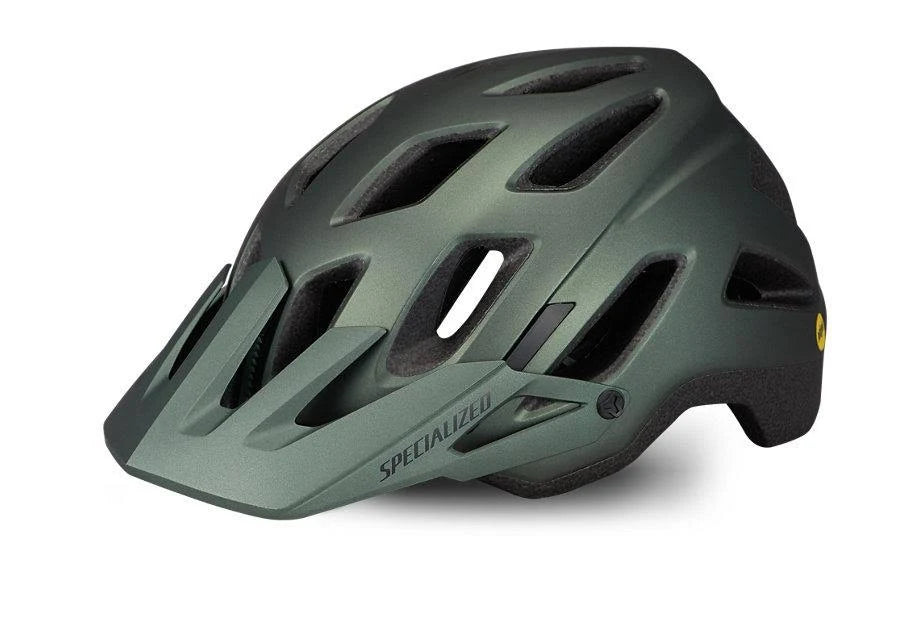 Satin Oak Green Metallic MIPS Helmet R3192