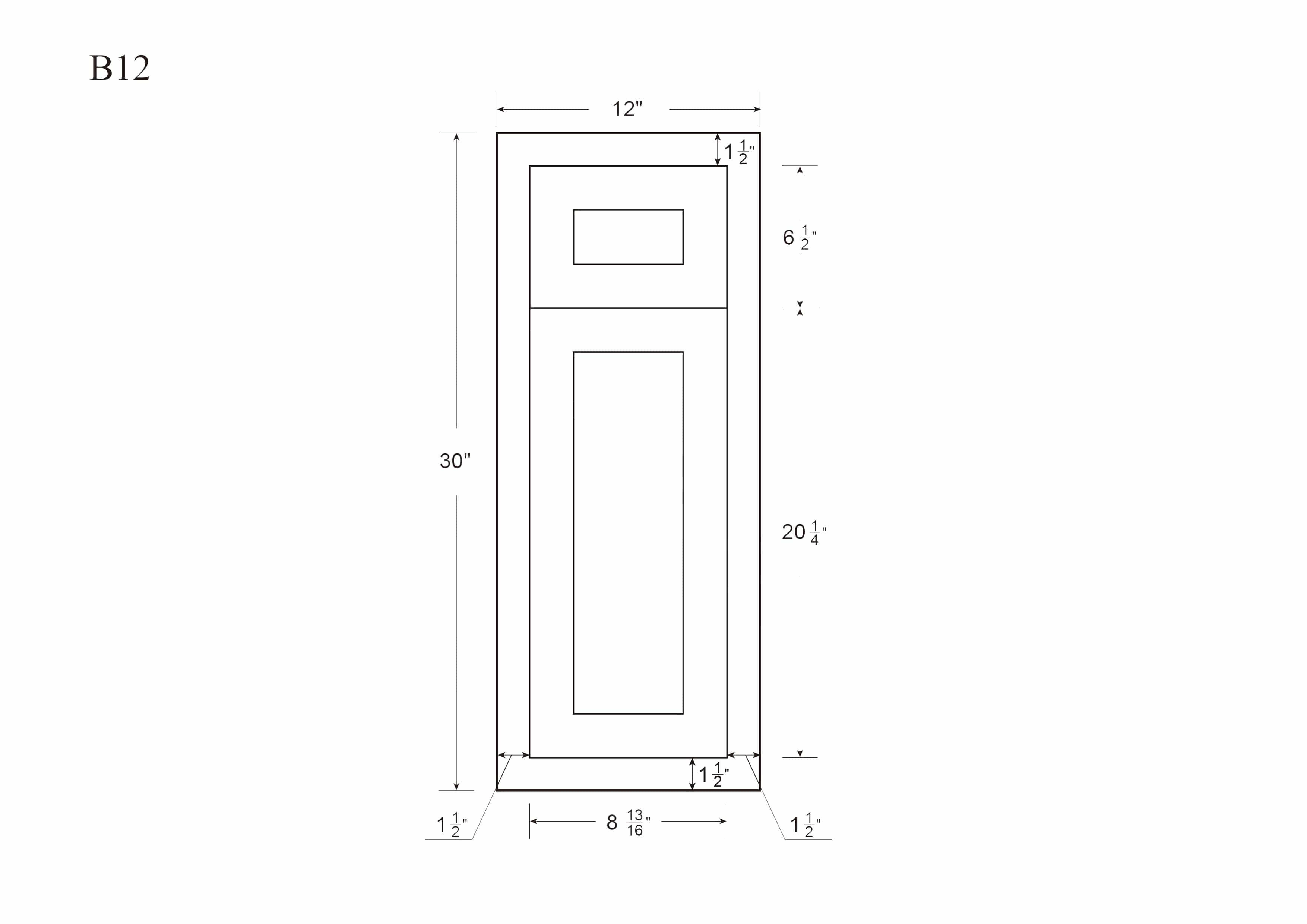 18 inch Wide Kitchen Base Cabinet Snow White Inset Shaker Single Door Single Drawer V398121