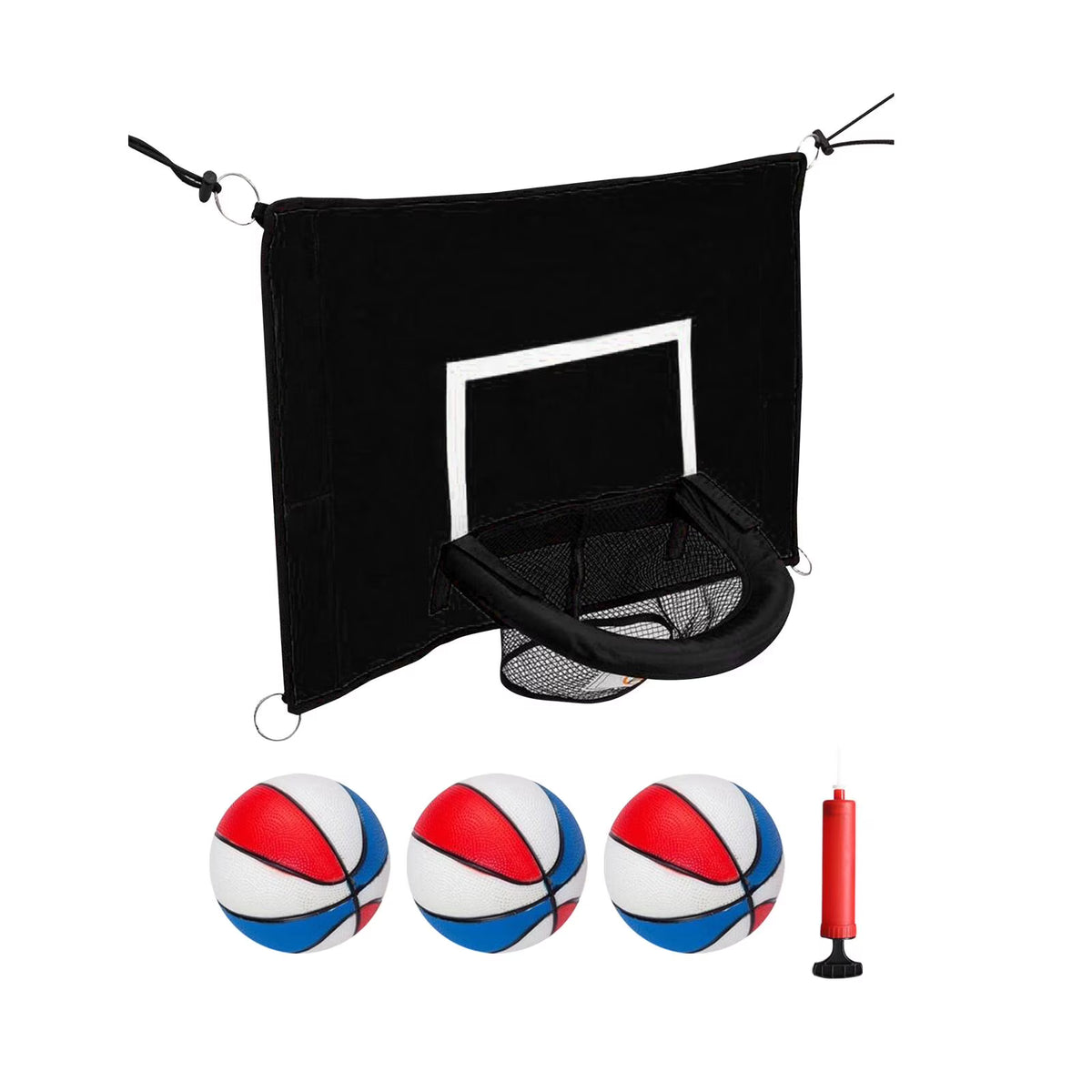 Adjustable Basketball Hoop with Net for Trampoline Y2833