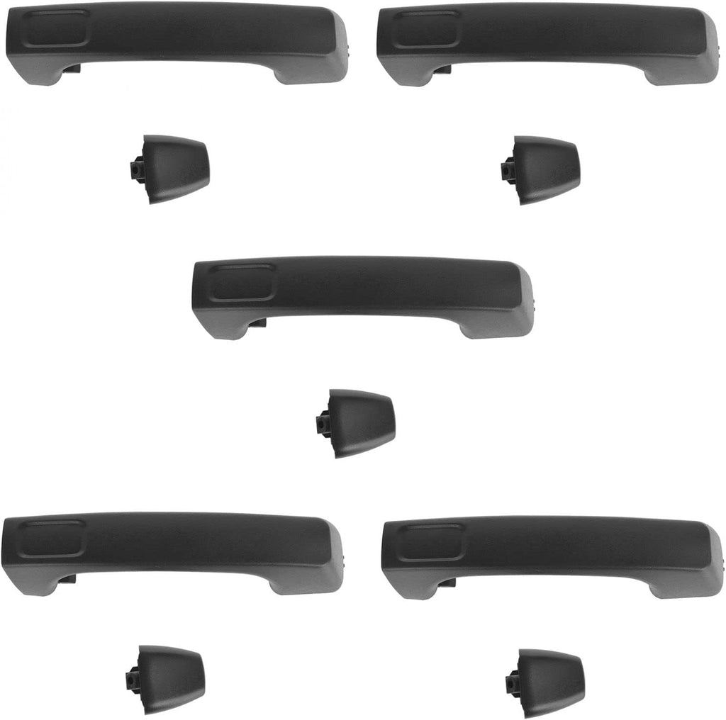 Black Exterior Door Handle Set of 5 C41276