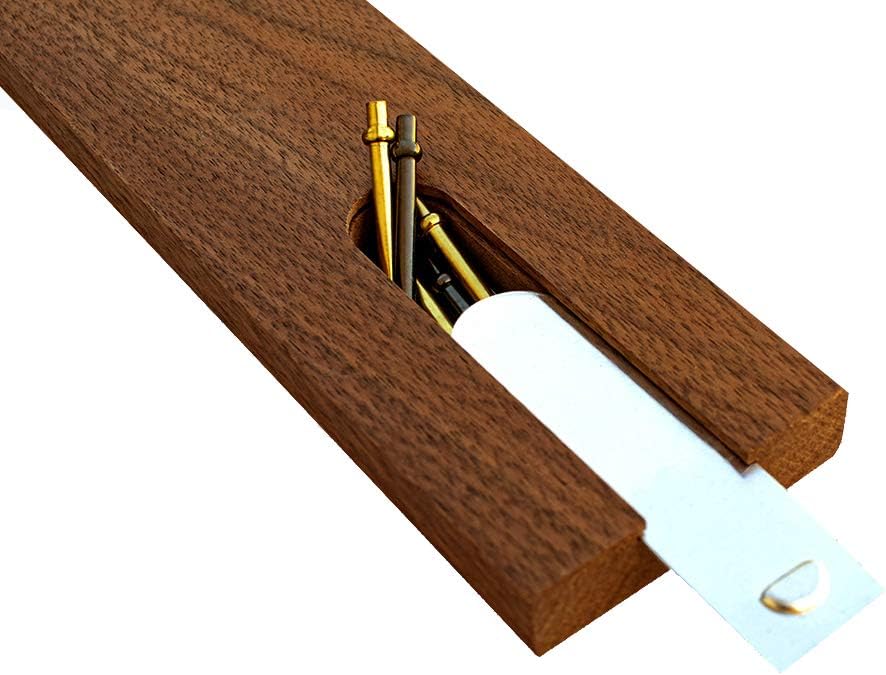 Classic Domino Set with Black Walnut Case 28 Double-Six Dominoes A36965