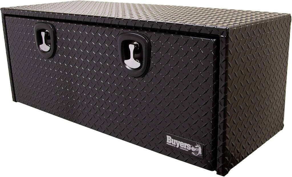 White Steel Underbody Truck Box with T-Handle Latch S21669