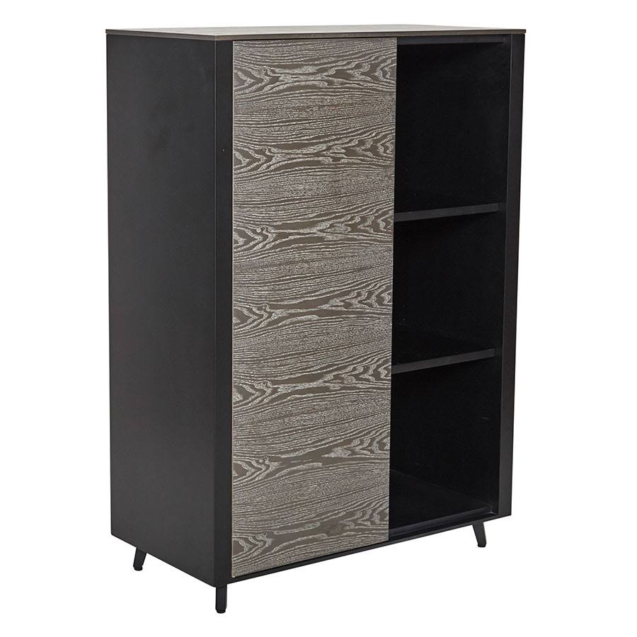 Grey Ash / Black Bookcase K799848