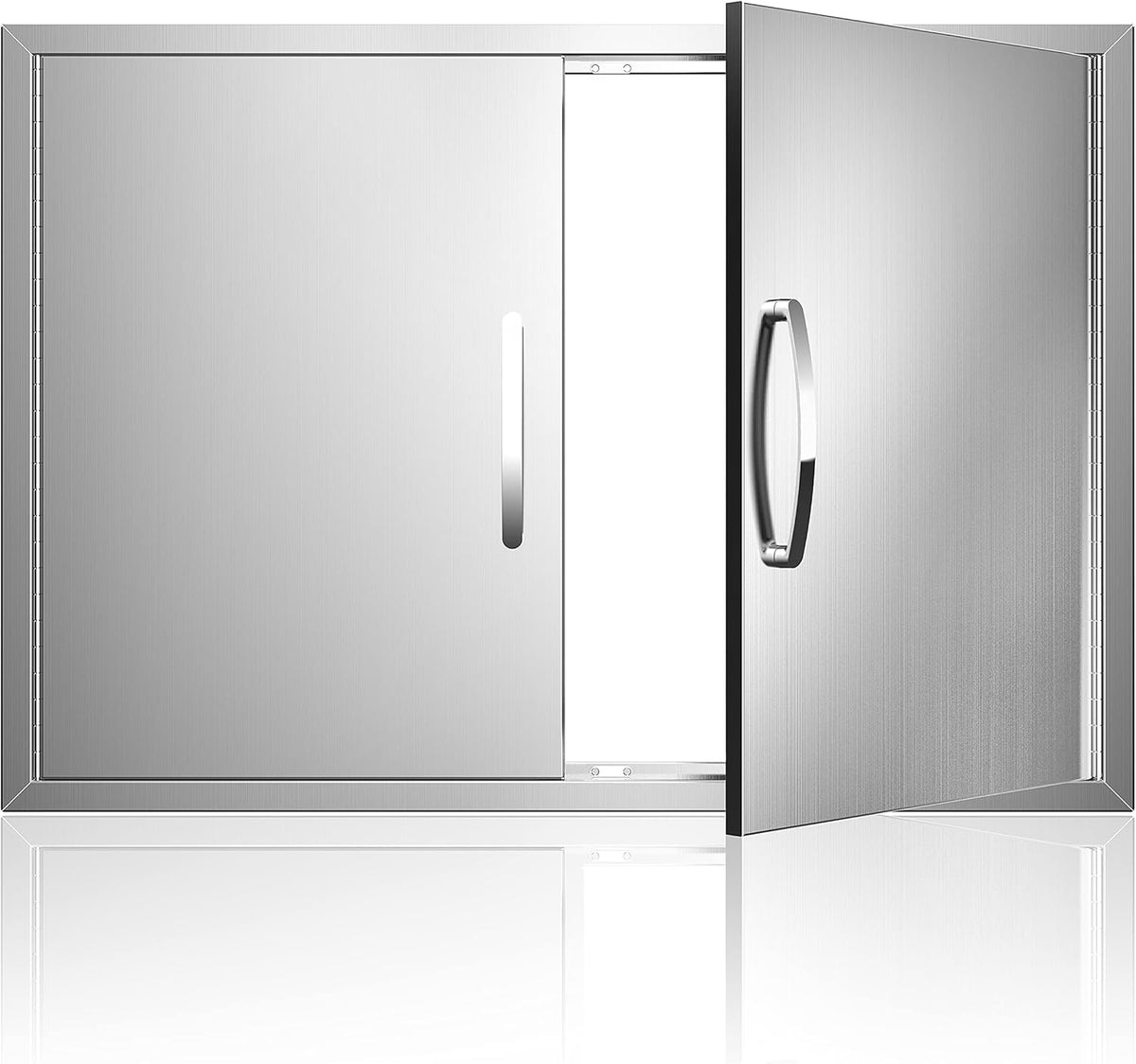 Outdoor Kitchen Doors 36W x 21H Stainless Steel Double Wall Construction Vertical Door F82403