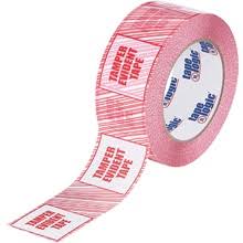 Tamper Evident Security Tape 2.5 Mil 3x22 x 110 yds Red/White 6/Case Z2991