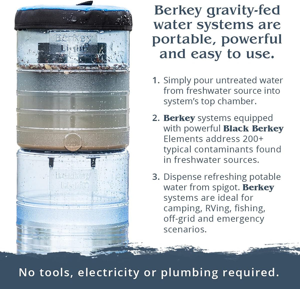 Black Berkey Purification Elements Water Purifier Replacement Filters (Pack of 2) S698