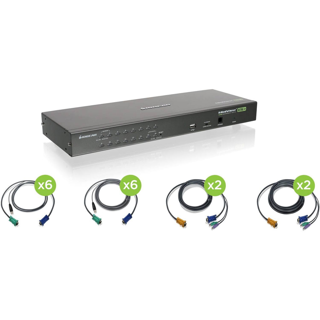 16-Port USB PS/2 Combo KVM Switch with Cables Y501143
