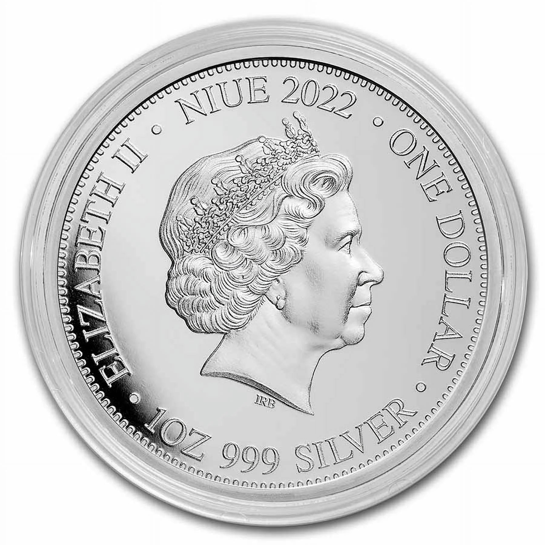 Komodo Dragon vs Tiger 1 oz Silver Coin Z8473