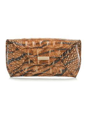 Crocodile Embossed Eyeglass Case W128