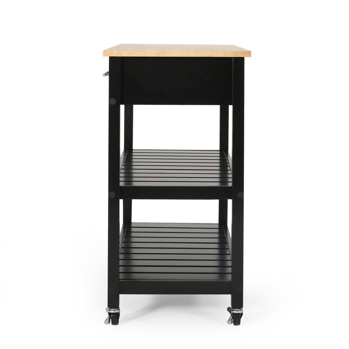 Natural + Black Kitchen Cart U847473