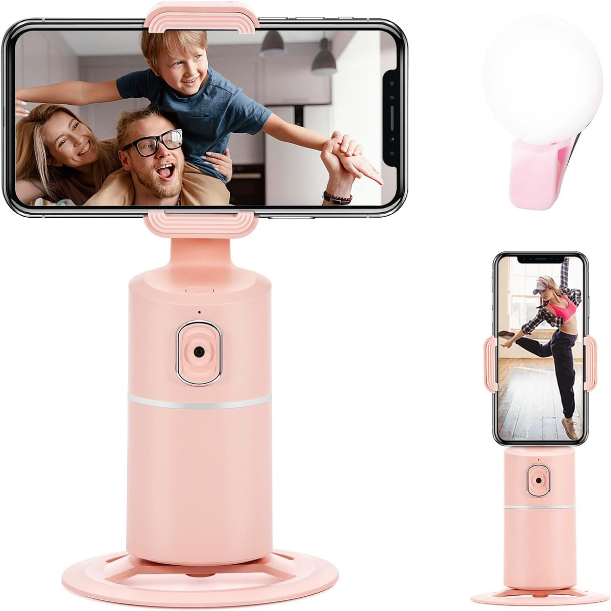 360° Rotation Auto Face Tracking Phone Tripod with Rechargeable Battery D638