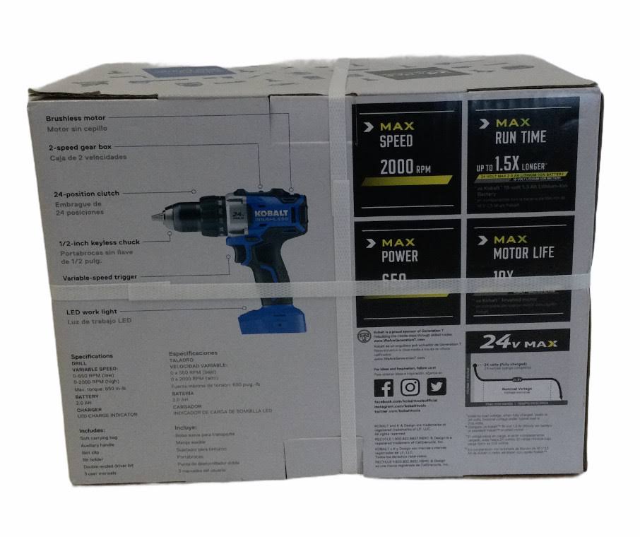 24-Volt Max 1/2-in Cordless Brushless Drill M39442