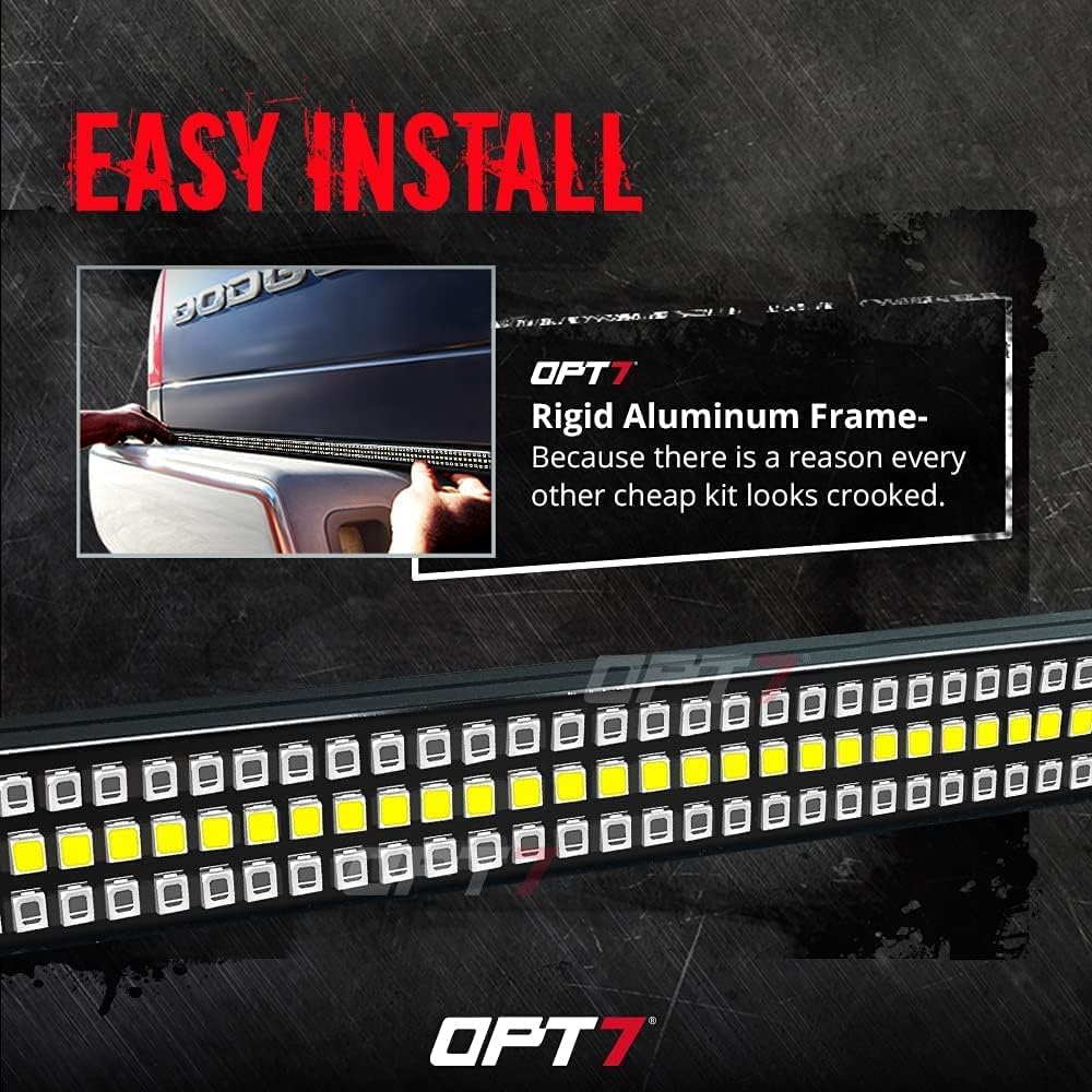 60" Redline Triple LED Tailgate Light Bar with Sequential Red Turn Signal G811