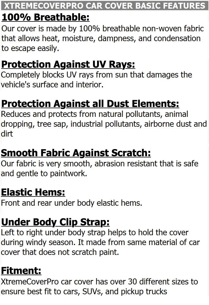 Gray Car Cover X614