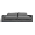 Stone Gray Fabric Platform Sofa F2596
