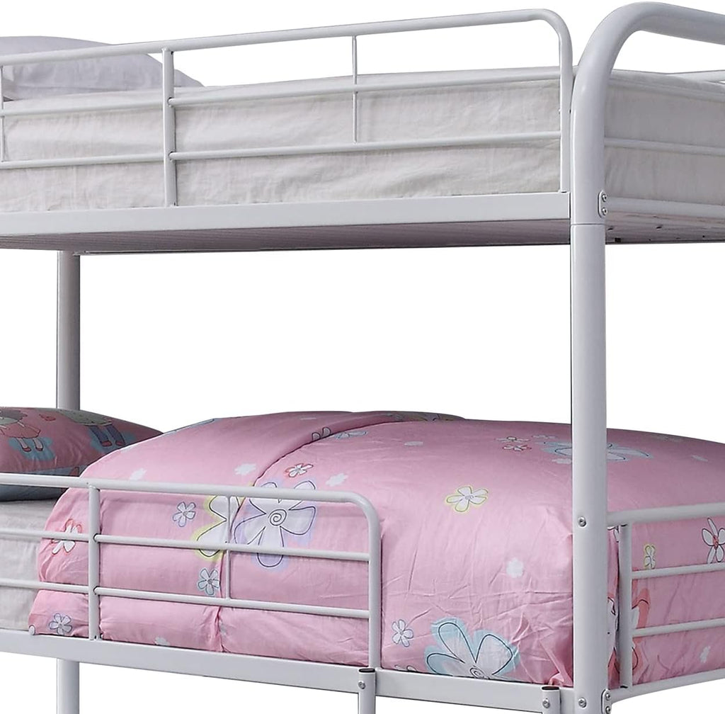 White Triple Twin Bunk Bed T45118
