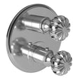 Polished Chrome Thermostatic Trim Plate with Handle D88641