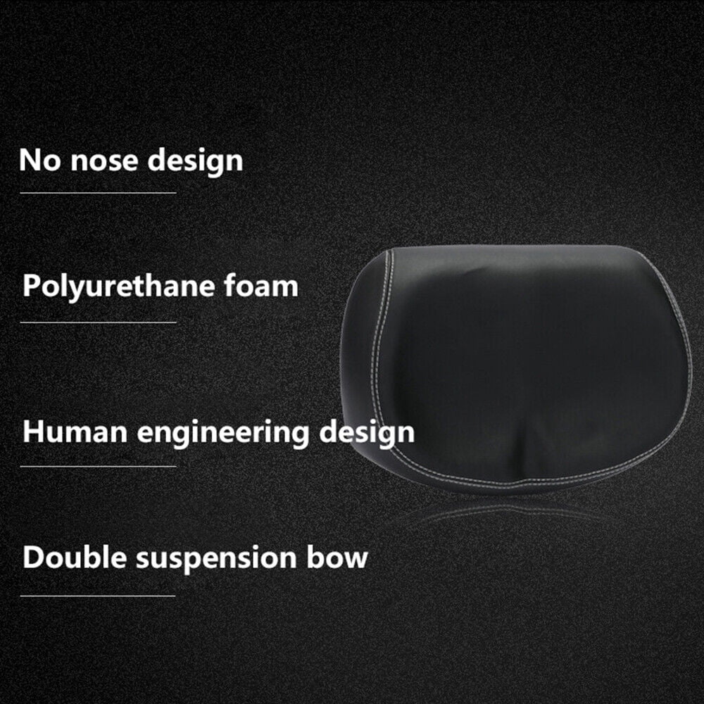 Black Sport Extra Wide Bicycle Seat Cushion R7663