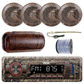 Marine Bluetooth MP3 USB AUX Radio with 6.5'' Waterproof Speakers P7233