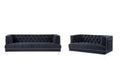 Black Velvet Sofa and Loveseat G796