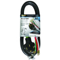 Power Supply Range Cord, 6 8 Awg Cable, 4 Feet, 50 a, 250 V, Black M7702