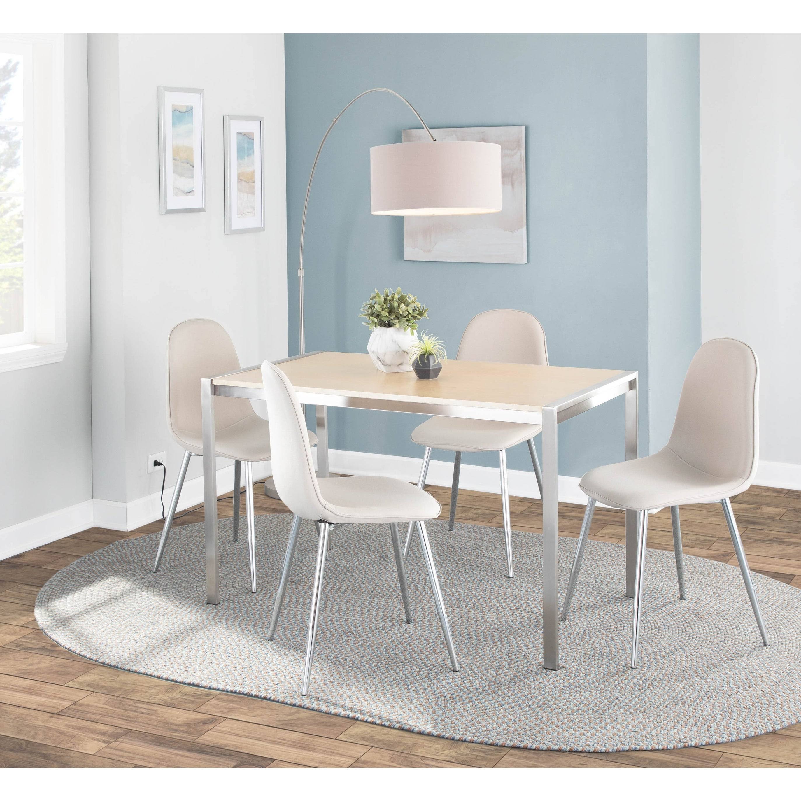Cream Velvet Pebble Chair Set of 2 C529