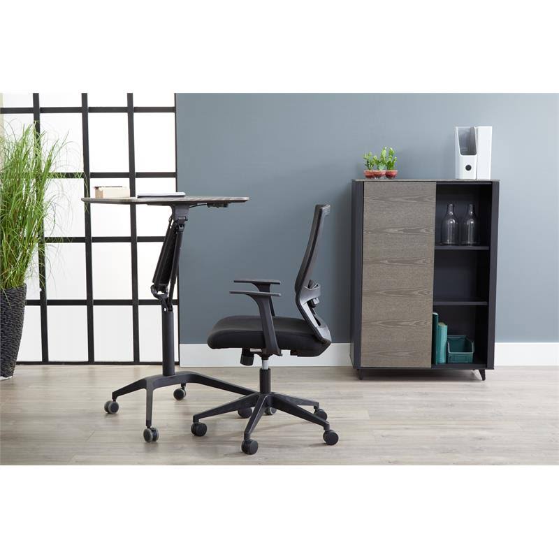 Grey Ash / Black Bookcase K799848