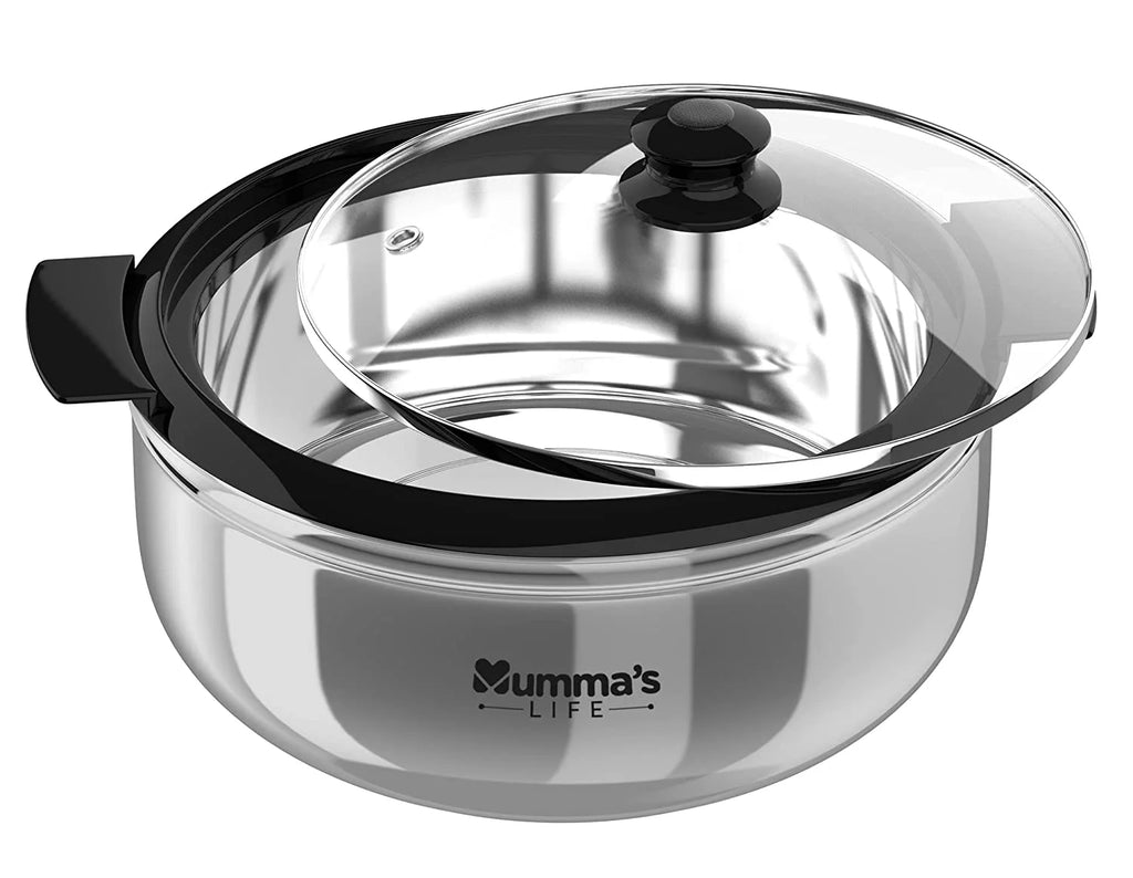 Stainless Steel Thermally Insulated Water Jug 10 Litre & Glass Lid Casserole 2500ml J87521