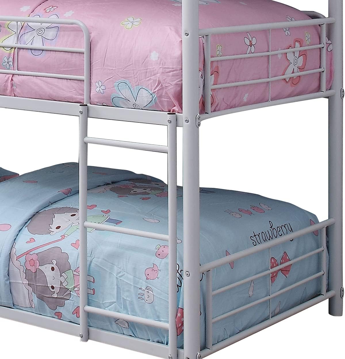 White Triple Twin Bunk Bed T45118