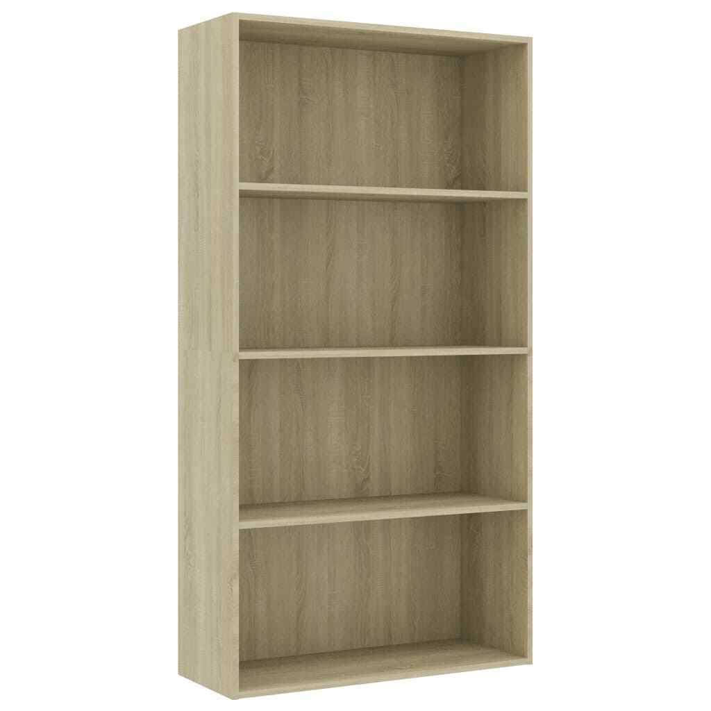 Sonoma Oak 4-Tier Book Cabinet Chipboard P182