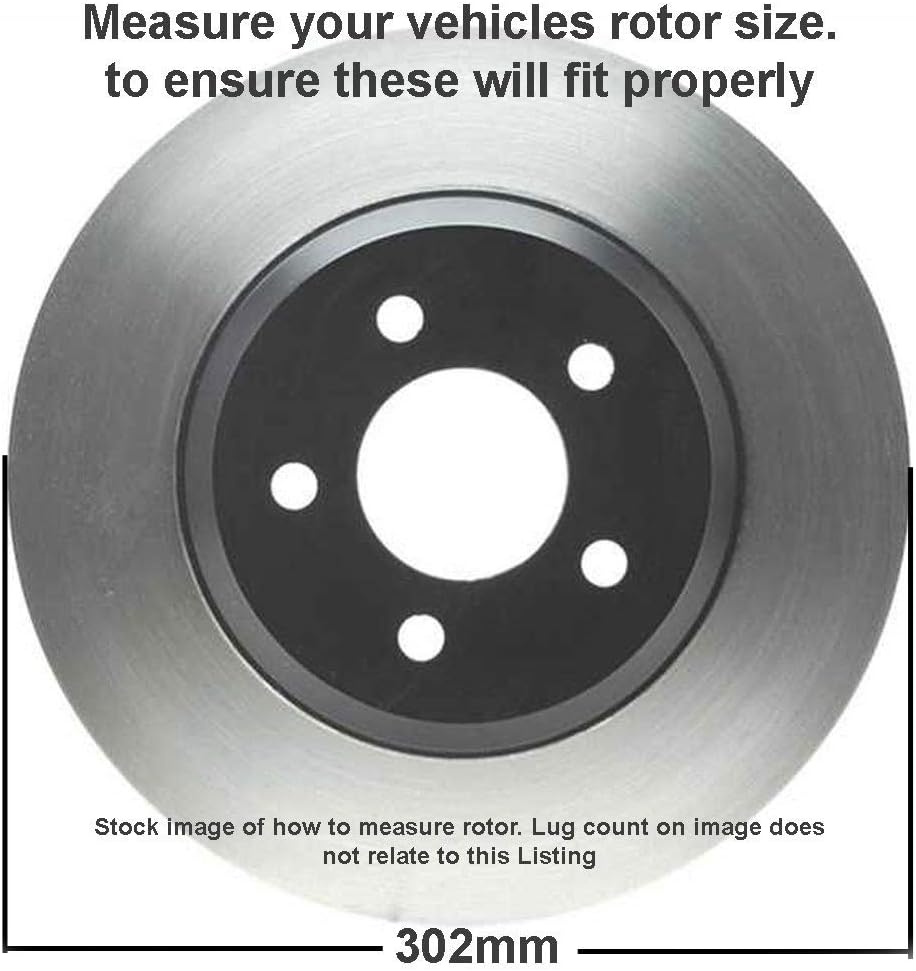 11.88" Front Drilled Slotted Disc Brake Rotors 2pc Set A499452