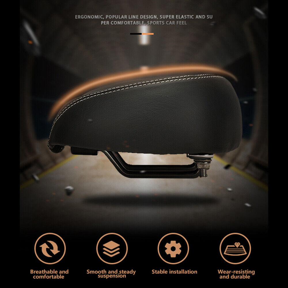 Black Sport Extra Wide Bicycle Seat Cushion R7663