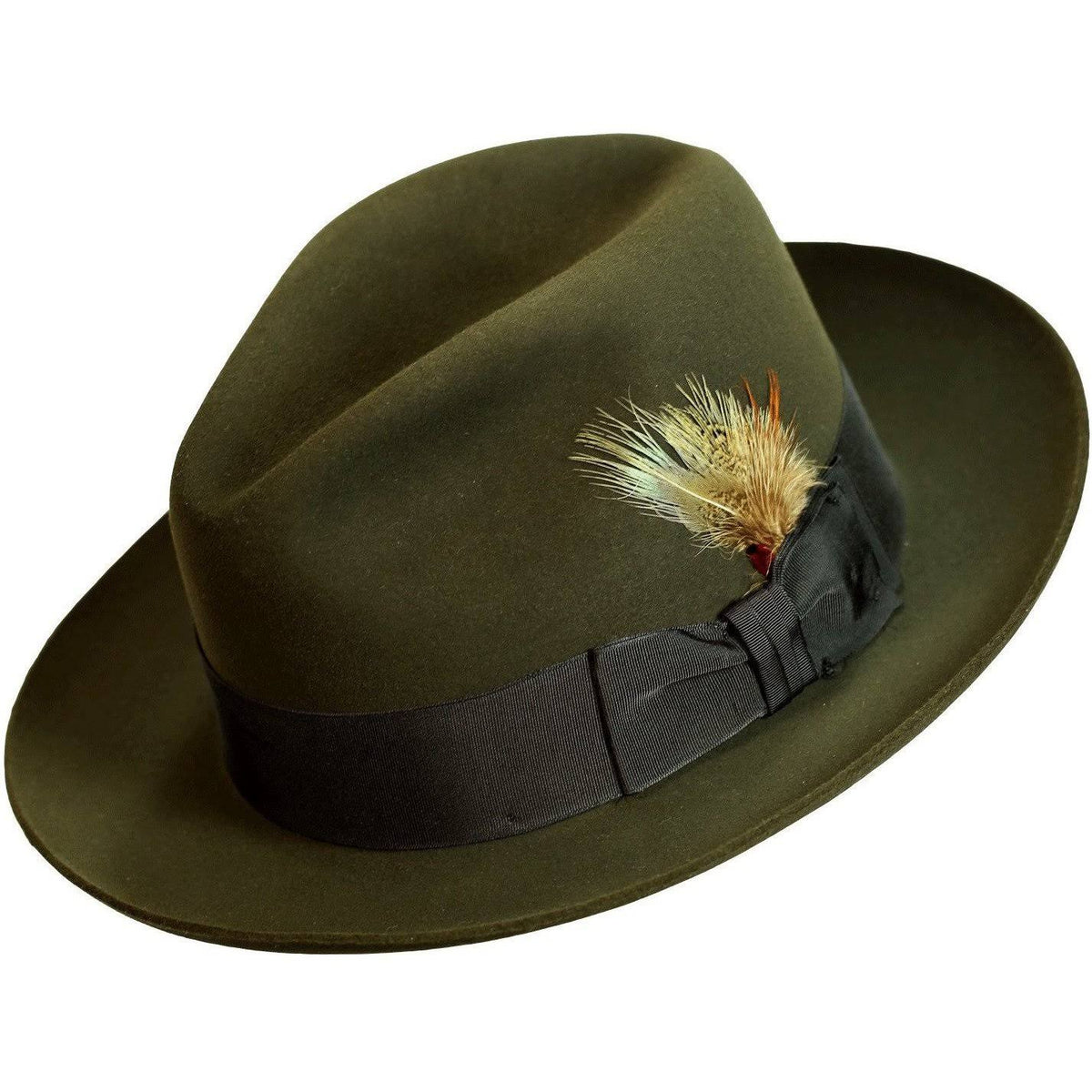Sage Fur Felt Fedora Hat U598