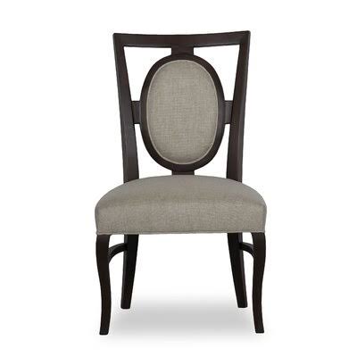 Linen/Almond Buff King Louis Back Side Chair O1400