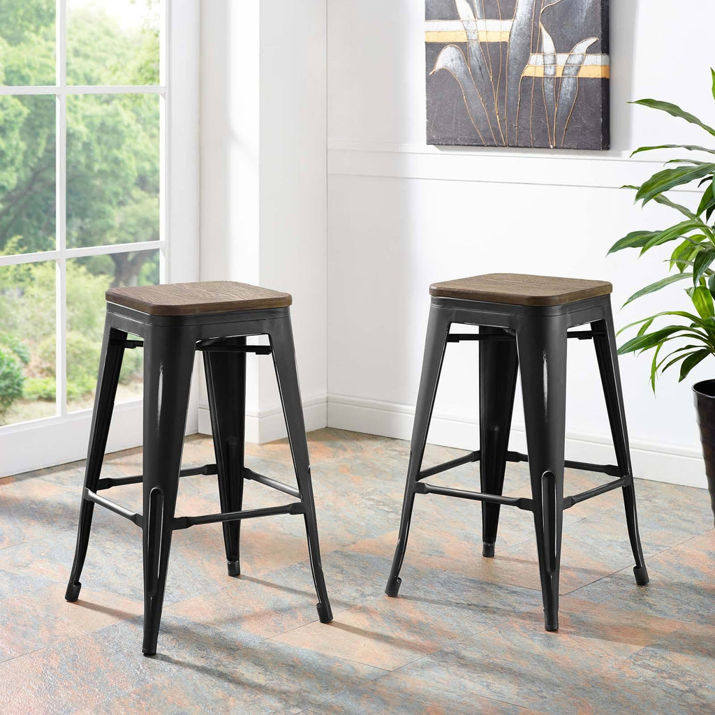 Brown Promenade Counter Stool Set of 2 C196282