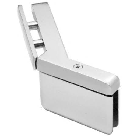 Satin Chrome Glass-to-Glass Left Hand Mount Hinge I94258