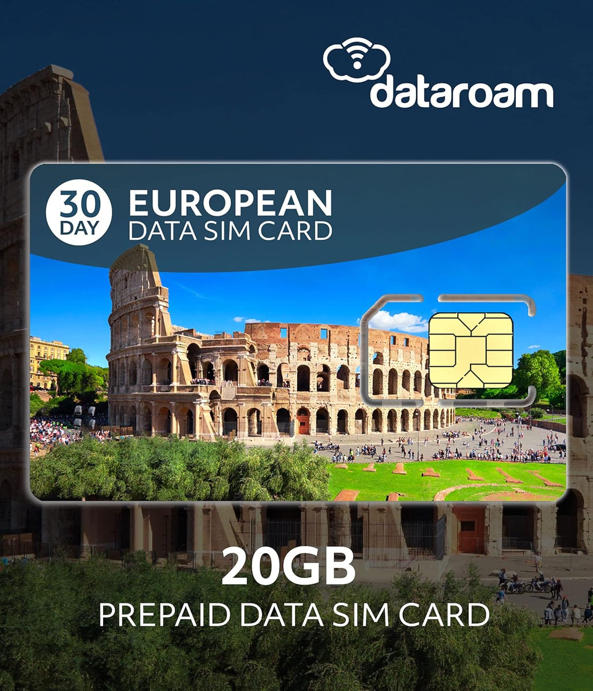 20GB Europe Data SIM Card Pack of 2 S8121