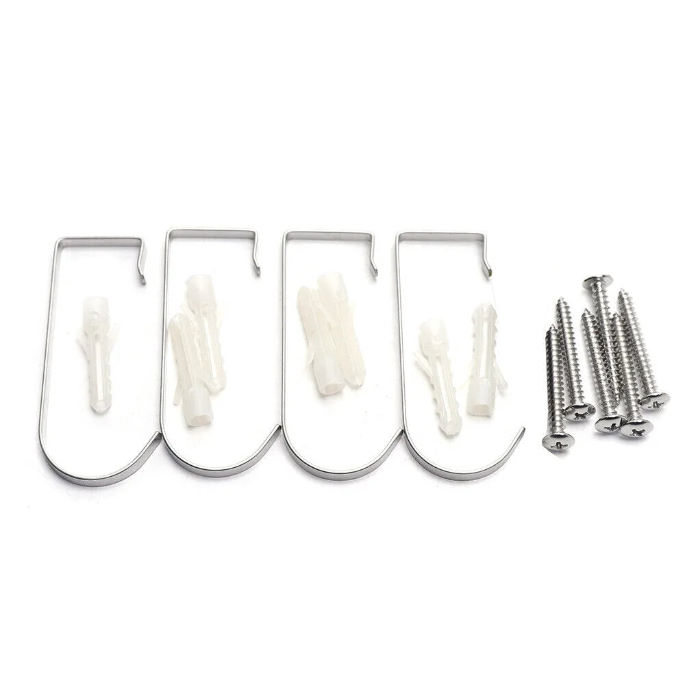 Wall-mounted Heavy Duty Microwave Oven Bracket Shelf Rack 4 Hook R842