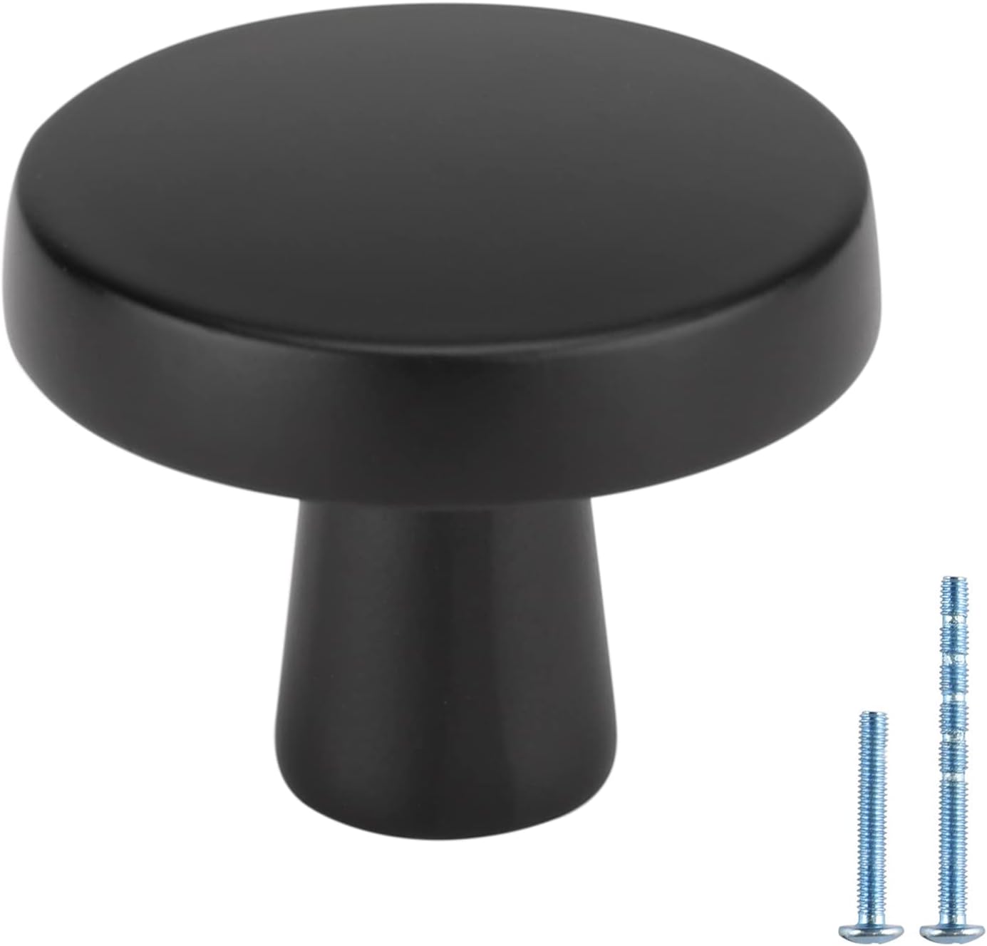 10 Pack Matte Black Mushroom Cabinet Knobs J908297