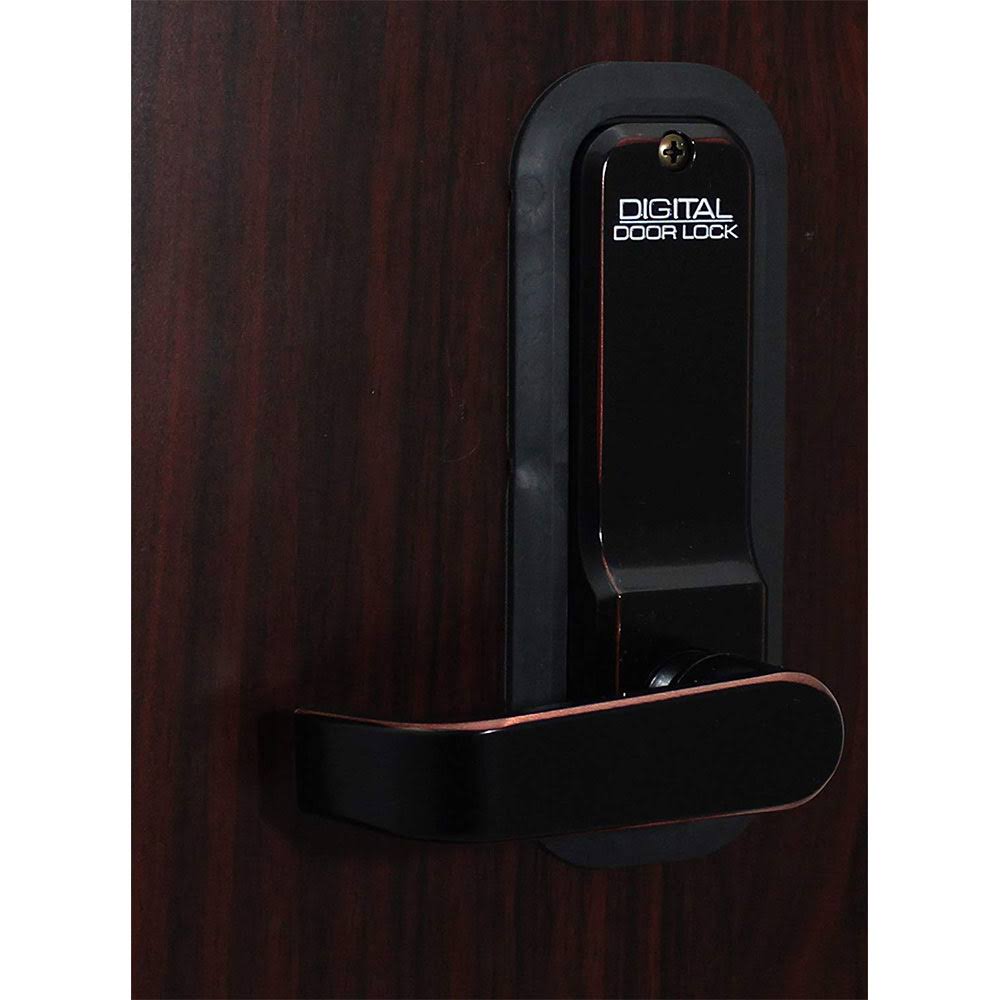Oil Rubbed Bronze Mechanical Keyless Combination Lever O31641