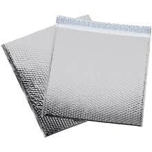 Silver Glamour Bubble Mailers, 48/Case F17966
