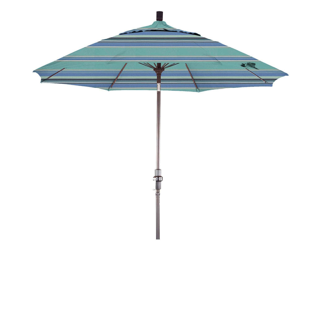 Taupe Brown Aluminum Collar Tilt Patio Umbrella G185641
