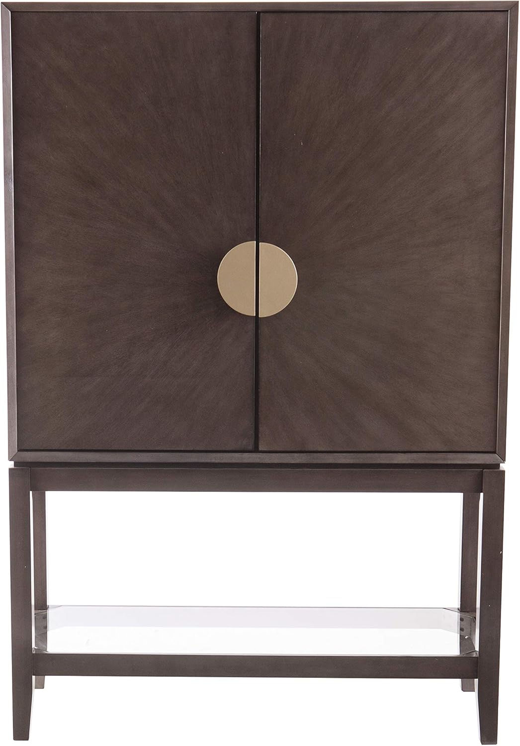 Gray Storage Hutch Bar Cabinet U366732
