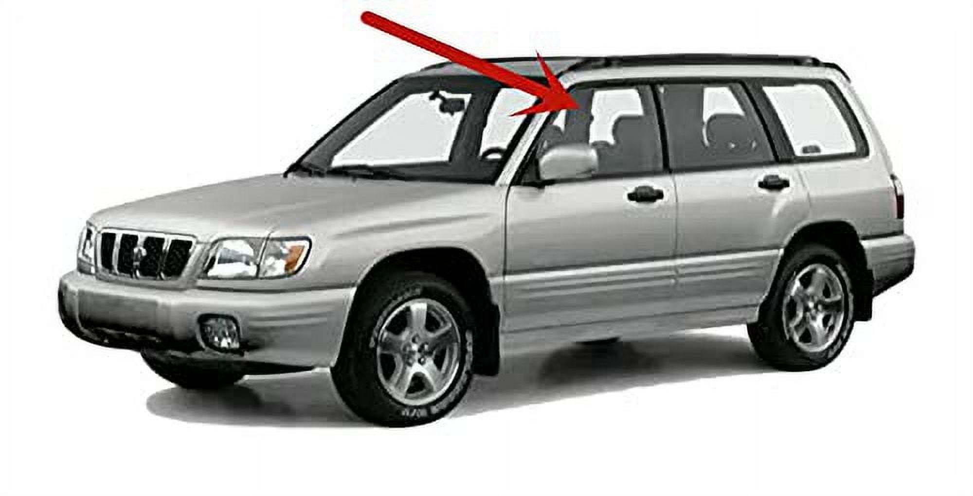 Left Side Front Door Window Glass for Subaru Forester 1998-2002 V174