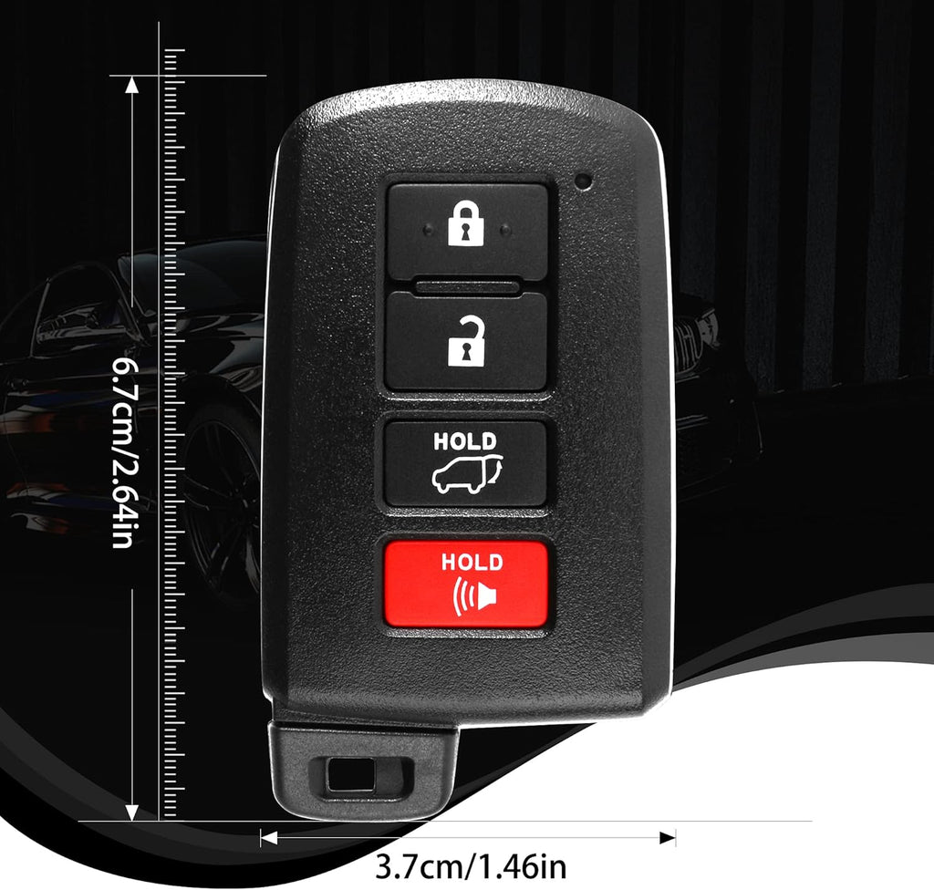 Key Fob for Toyota Highlander 2014-2019 4-Buttons Keyless Entry Remote O8941