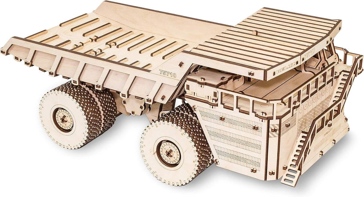 3D Puzzle Mechanical BELAZ 75710 Rubber Band Engine DIY Craft Set Pack of 2 M598