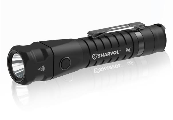 Tactical Rechargeable Flashlight with Hostler and Battery P8661